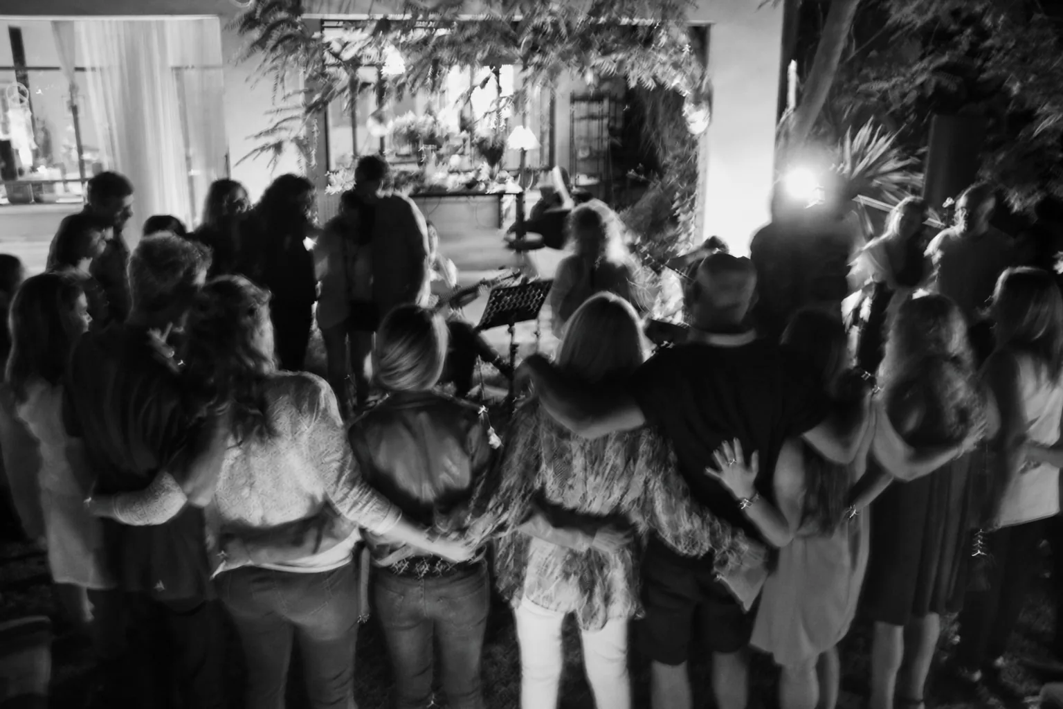 A singing circle at Kfar Malal
